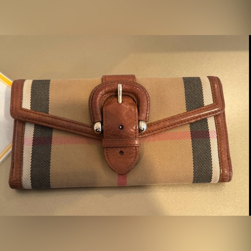 Authentic Burberry Continental Wallet. Great condition